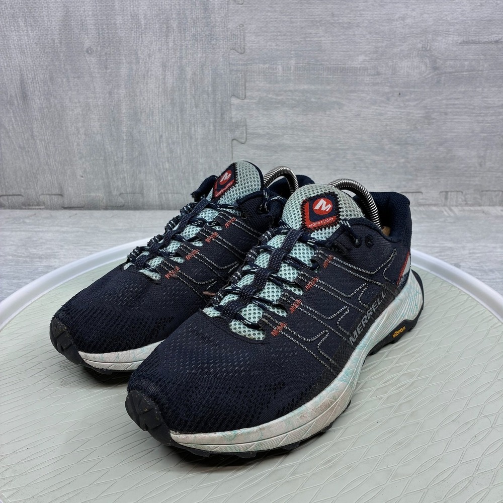 Merrell Moab Float Pro Flight Trail Running Shoes Women's 9 Black Blue J066816
